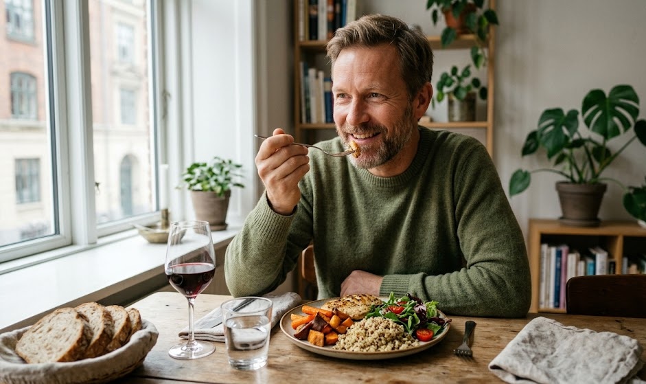 Здравословна закуска с плодове и ядки